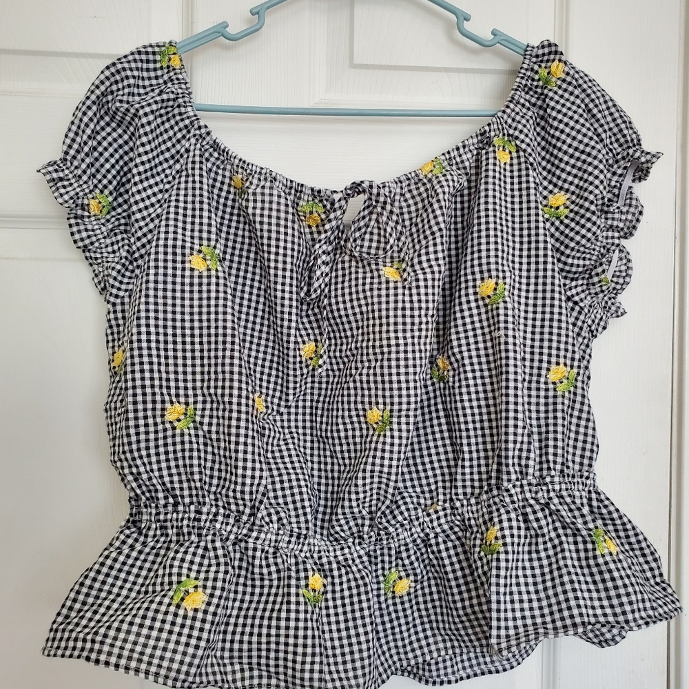 Forever 21 Mini Peplum Top